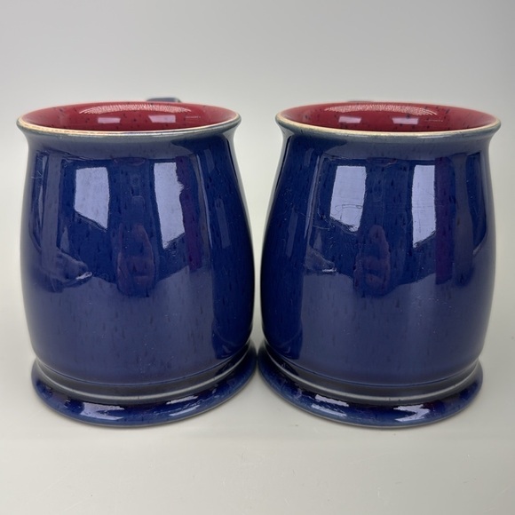 Denby England Cobalt Blue Pottery Mugs - Picture 4 of 8